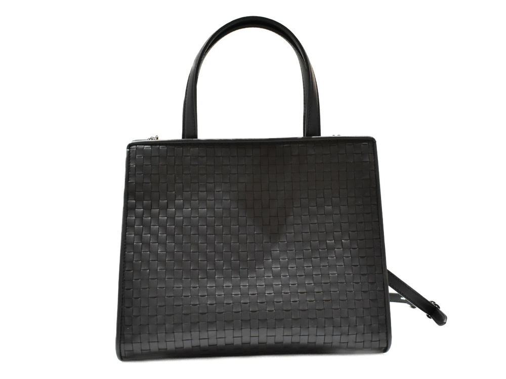 Salvatore Ferragamo black Shoulder rion 2way Vara Bag Black